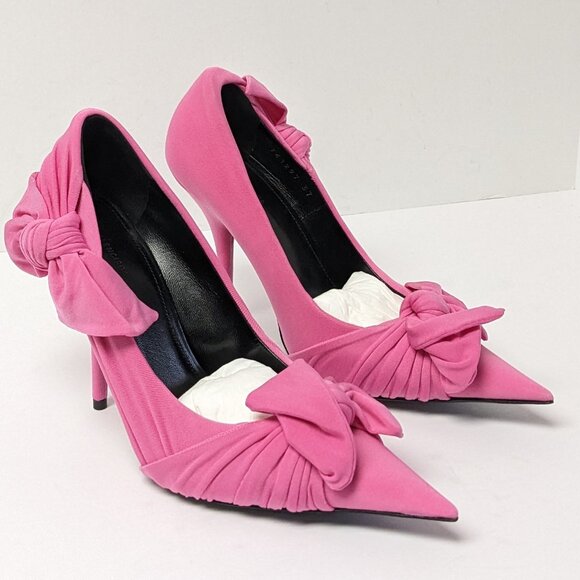 Balenciaga Knife Knot Pumps, Bright Pink, Women's 7 (EU 37) - Picture 1 of 10